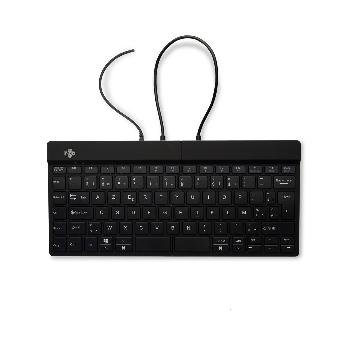Split Ergonomic - Black - Azerty Belgian