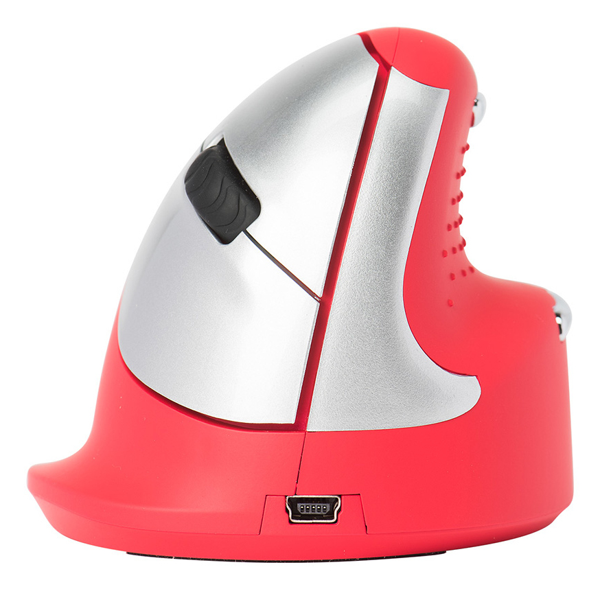 He Sport Ergonomic Mouse Right Handed Bluetooth Red