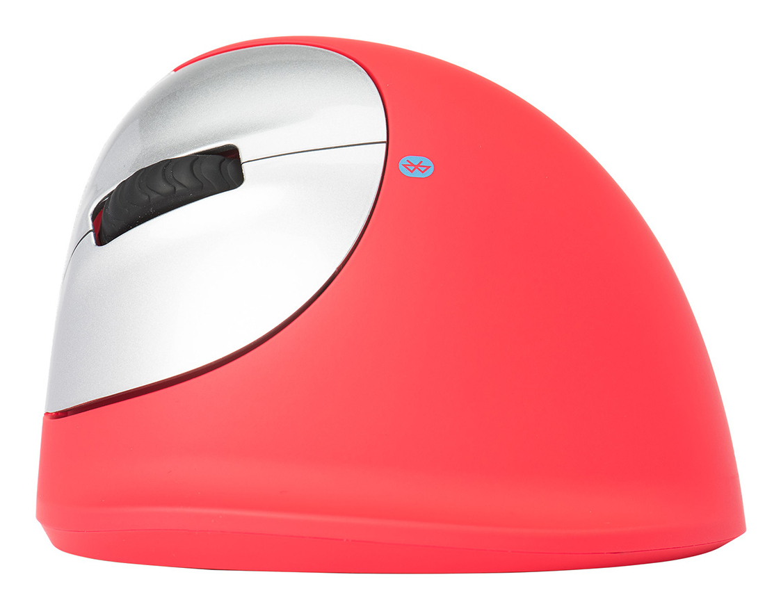 He Sport Ergonomic Mouse Left Handed Bluetooth Red