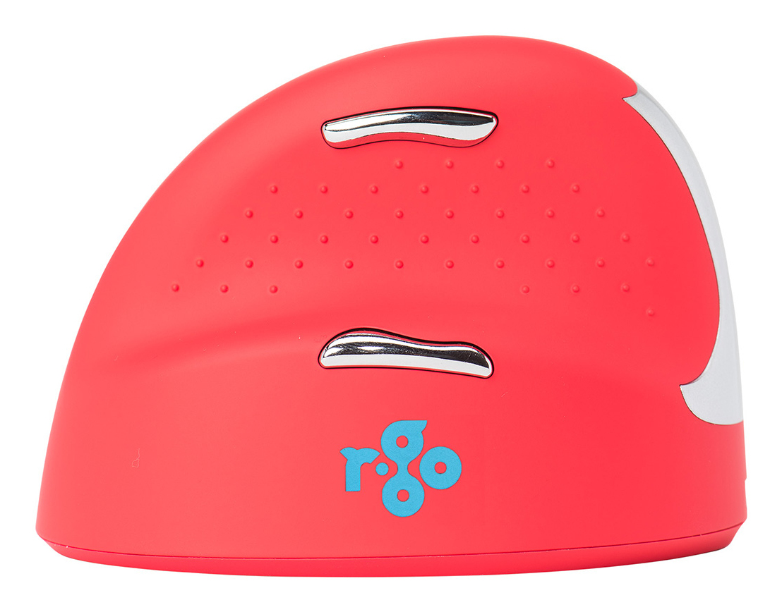 He Sport Ergonomic Mouse Left Handed Bluetooth Red
