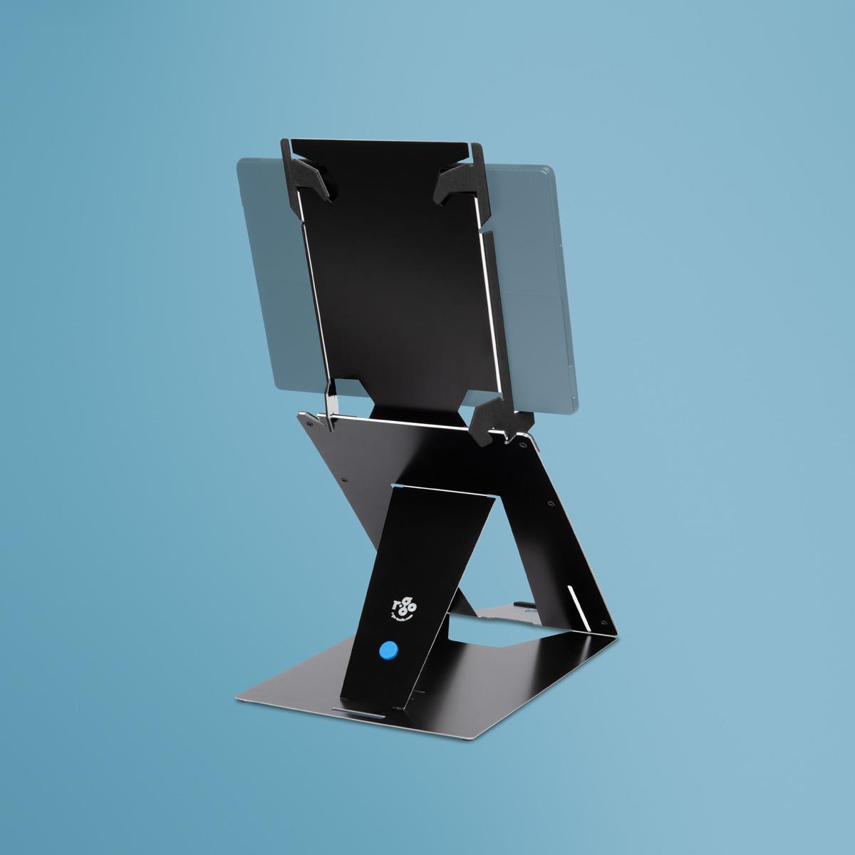 Riser Duo Tablet And Laptop Adjustable Stand Black