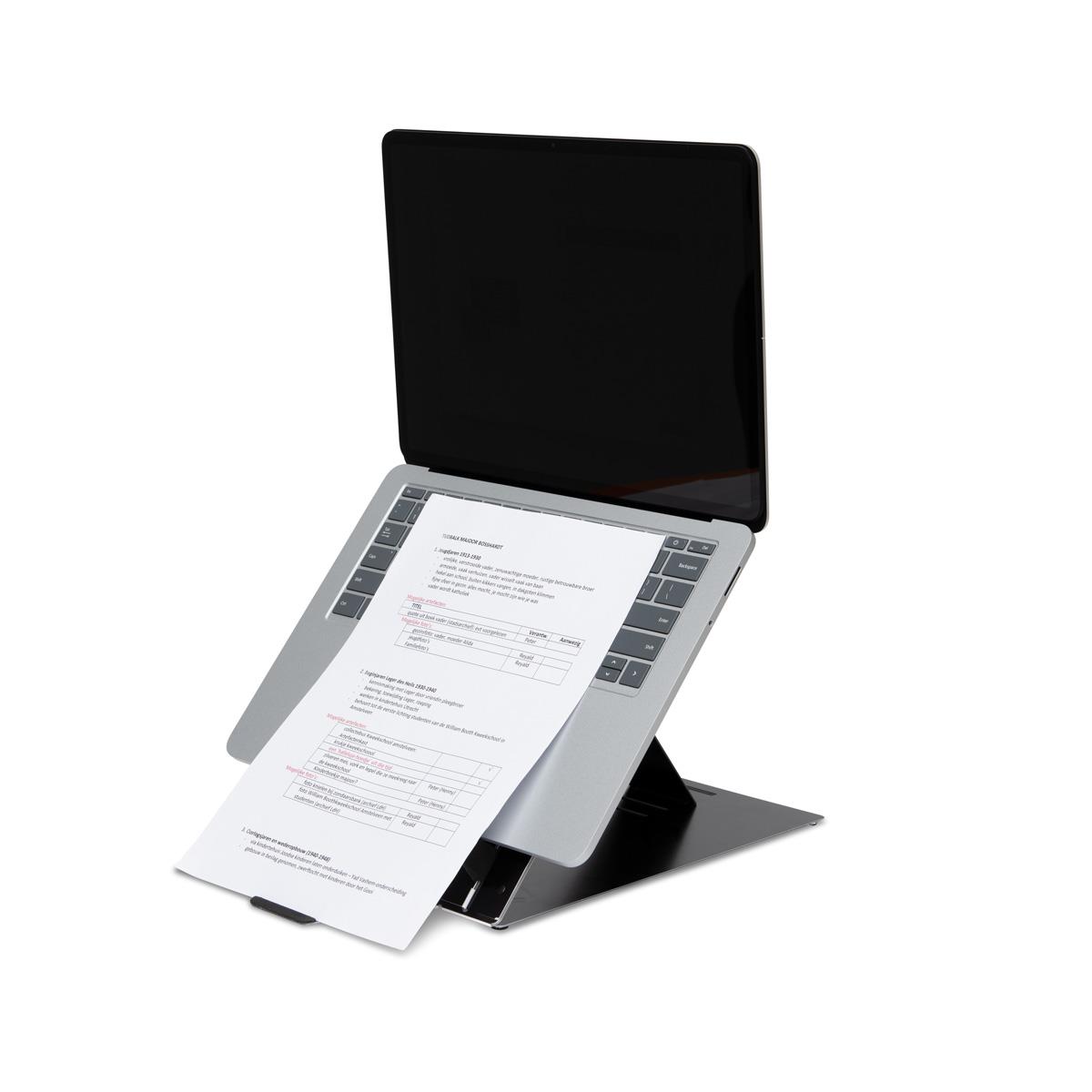Riser Duo Tablet And Laptop Adjustable Stand Black