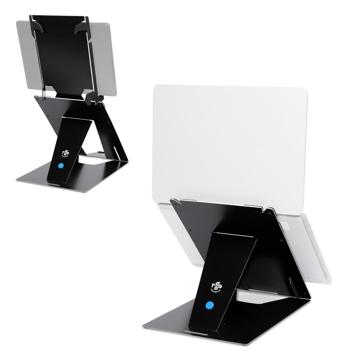 Riser Duo Tablet And Laptop Adjustable Stand Black