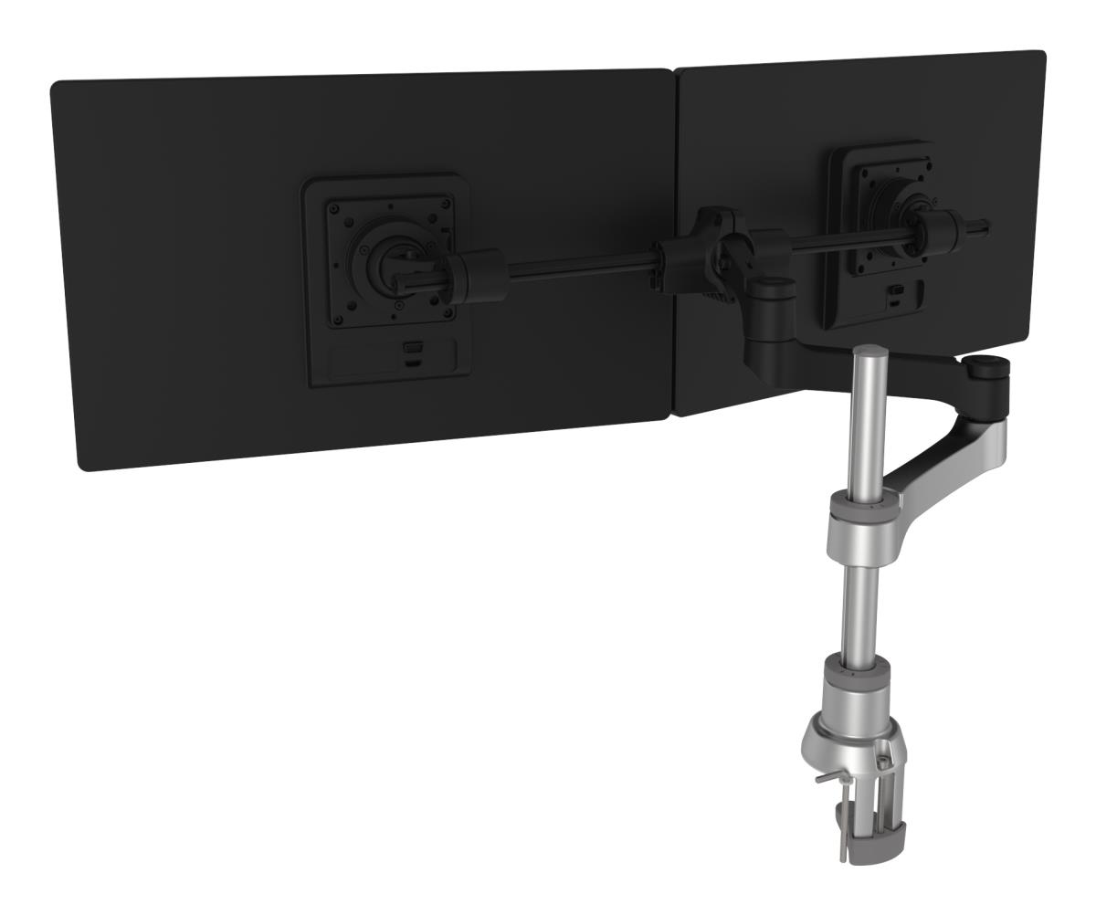 Zepher C2 Circular Dual Smartbar Monitor Arm Desk Mount