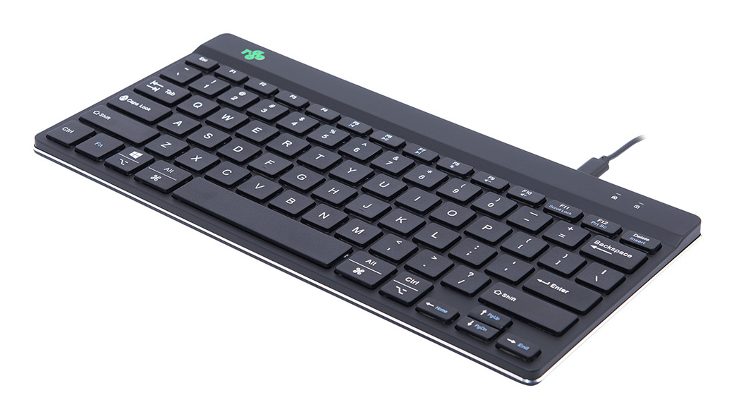 Compact Break Ergonomic - Keyboard - Wired - Black - Qwerty Us