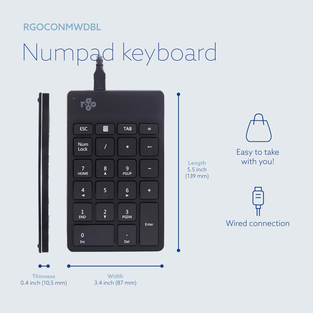 Numpad Break - Wired - Black