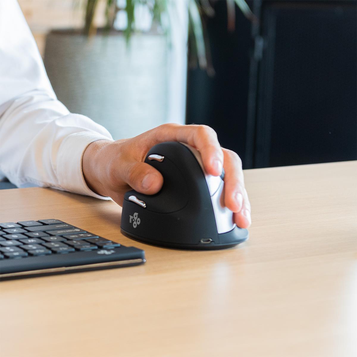 He Ergonomic Mouse - Large Left Handed - Wireless