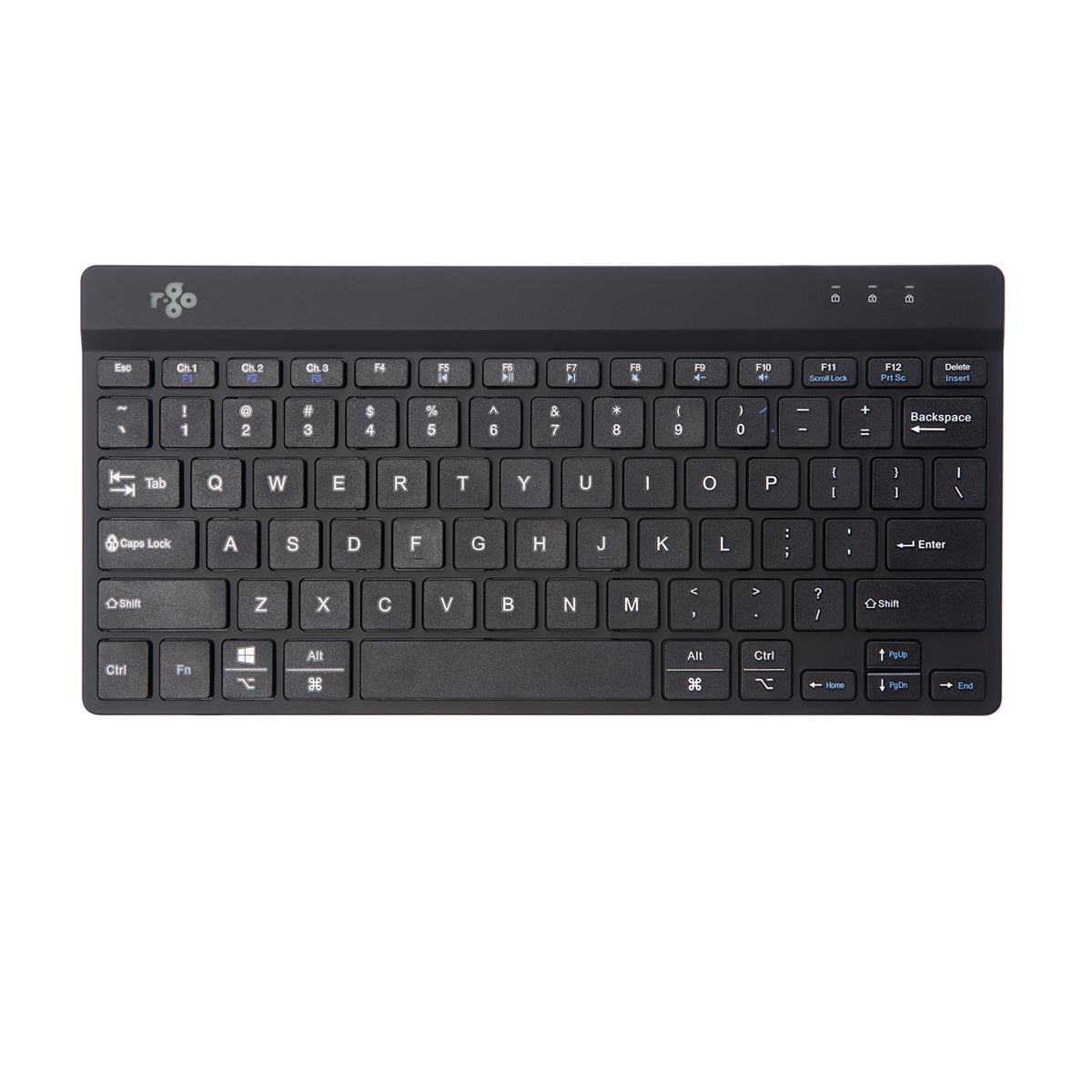 Compact Break Ergonomic - Keyboard - Wireless - Black - Qwerty Us