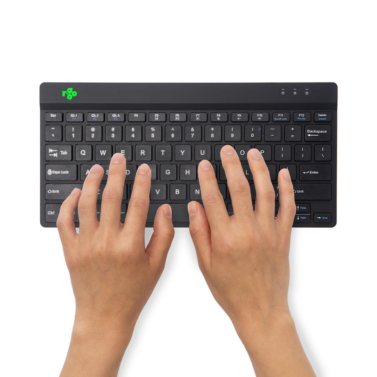 Compact Break Ergonomic - Keyboard - Wireless - Black - Qwerty Us