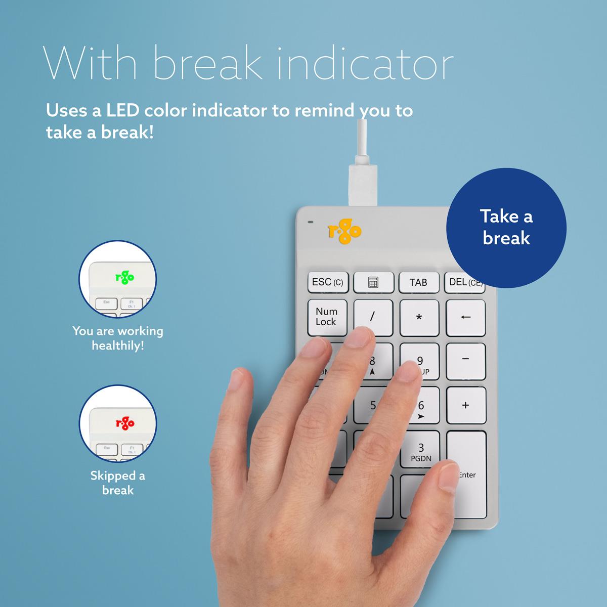 Numpad Break Numeric Keypad With White Wire