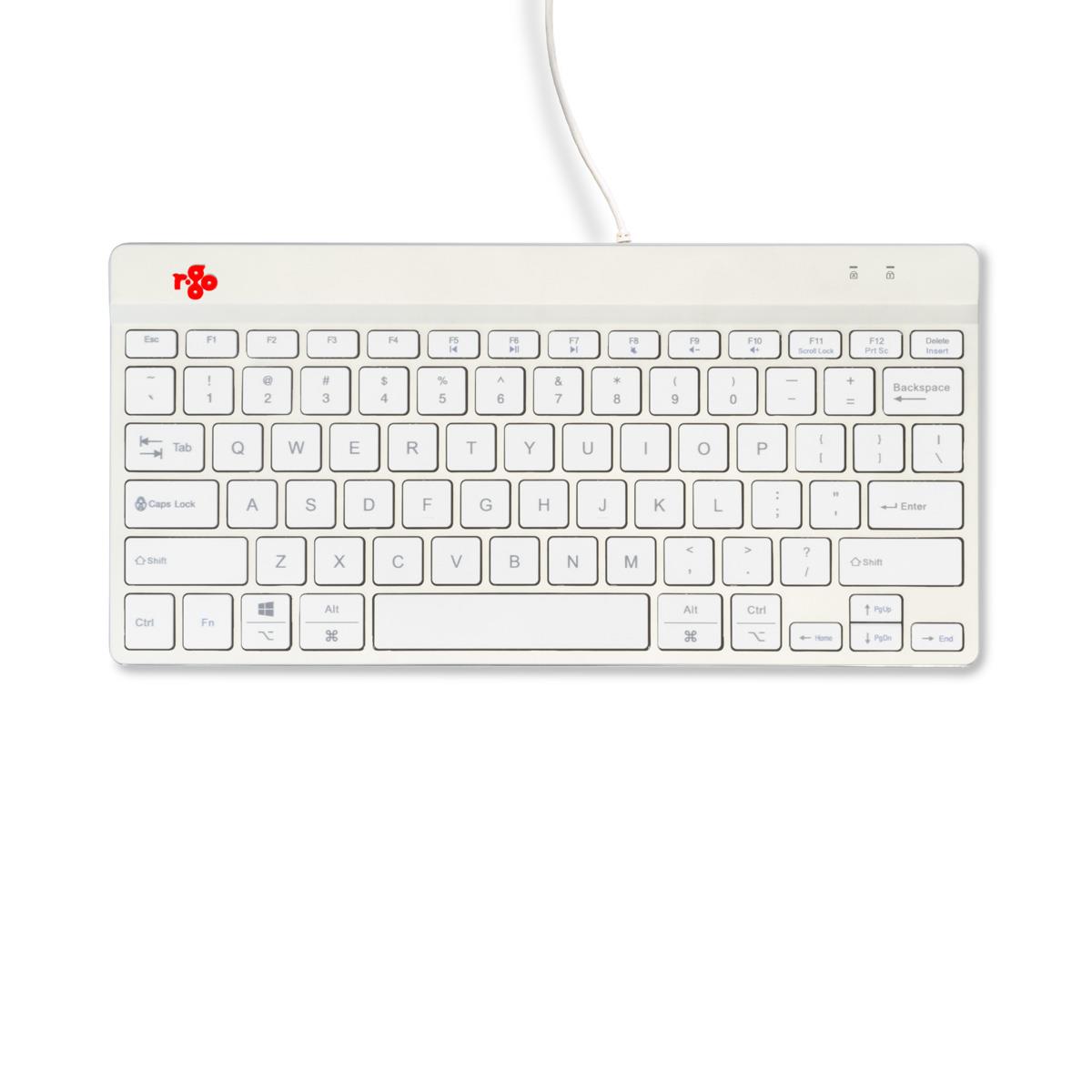Compact Break Ergonomic - Keyboard - Wired - White - Qwerty Us
