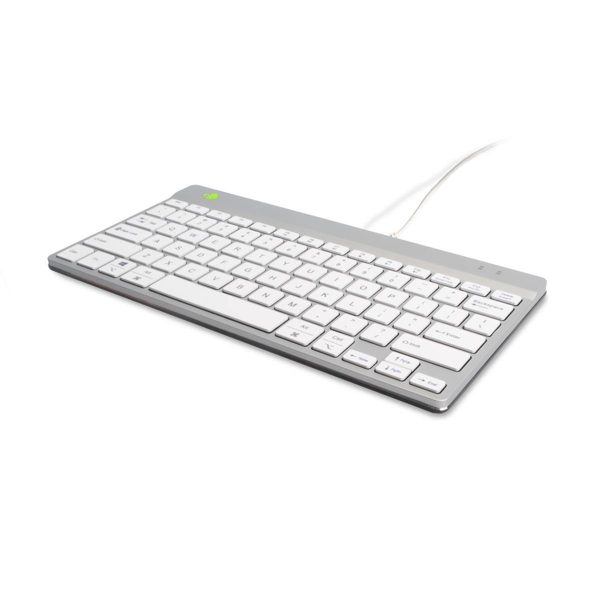 Compact Break Ergonomic - Keyboard - Wired - White - Qwerty Us
