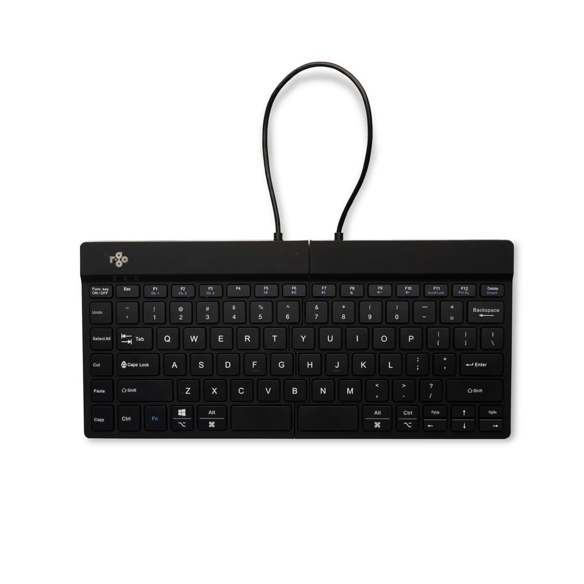 Split Break Ergonomic - Keyboard - Wireless - Black - Qwerty Us