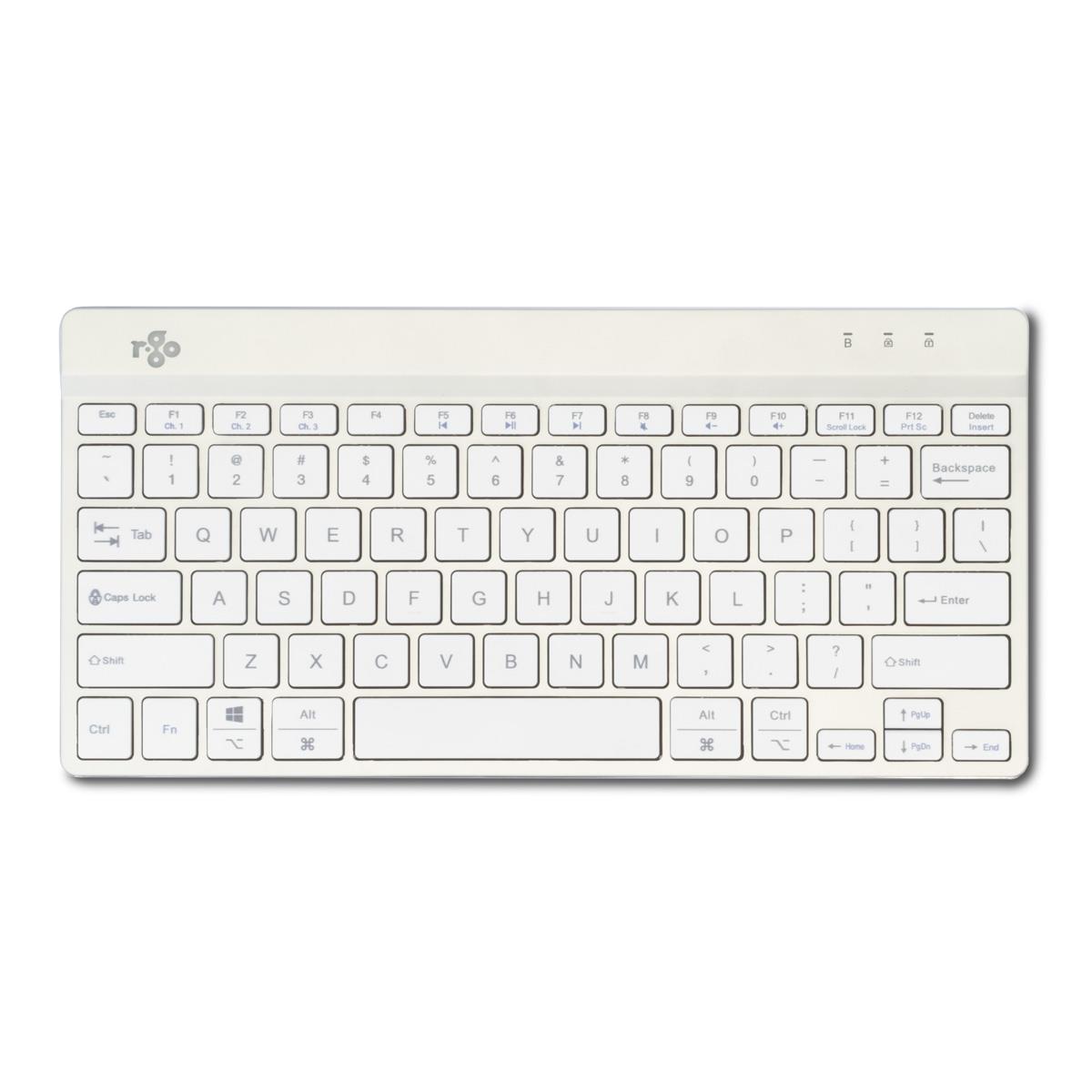 Compact Break Ergonomic - Keyboard - Wireless - White - Qwerty Us