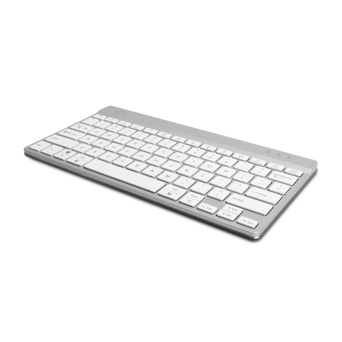 Compact Break Ergonomic - Keyboard - Wireless - White - Qwerty Us