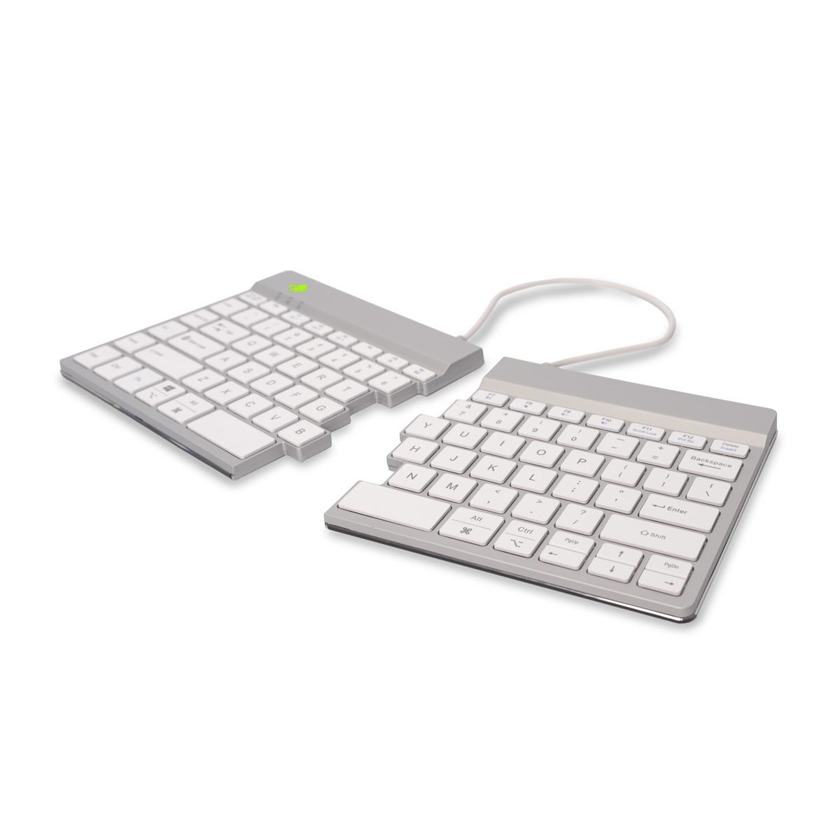 Split Break Ergonomic - Keyboard - Wireless - White - Qwerty Us