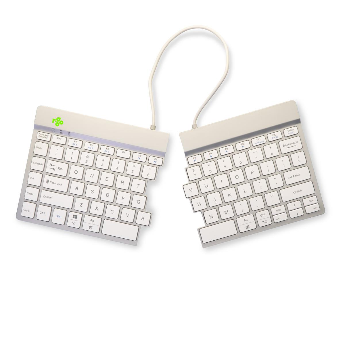 Split Break Ergonomic - Keyboard - Wireless - White - Qwerty Us