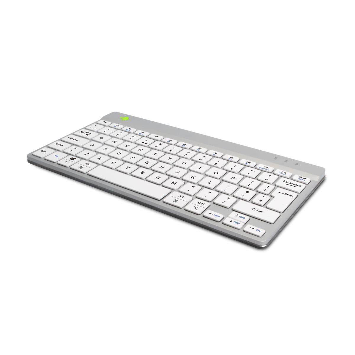 Compact Break Ergonomic - Keyboard - Wireless - White - Qwerty Uk