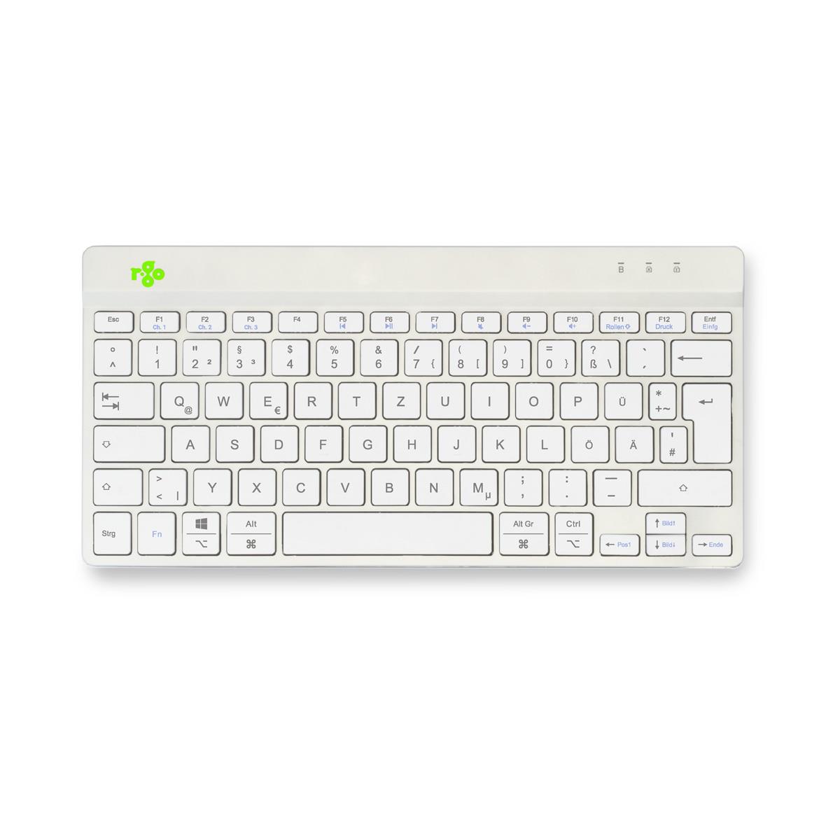 Compact Break Ergonomic - Keyboard - Wireless - White - Qwertz German