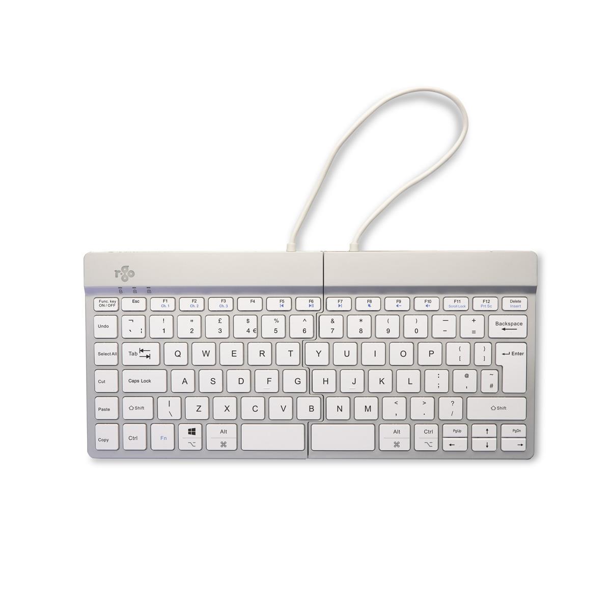 Split Break Ergonomic - Keyboard - Wireless - White - Qwerty Uk