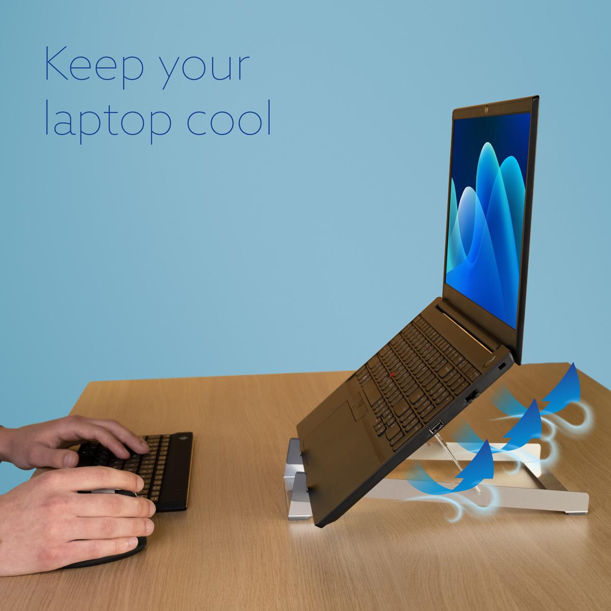 Riser Basic Laptop Stand Silver