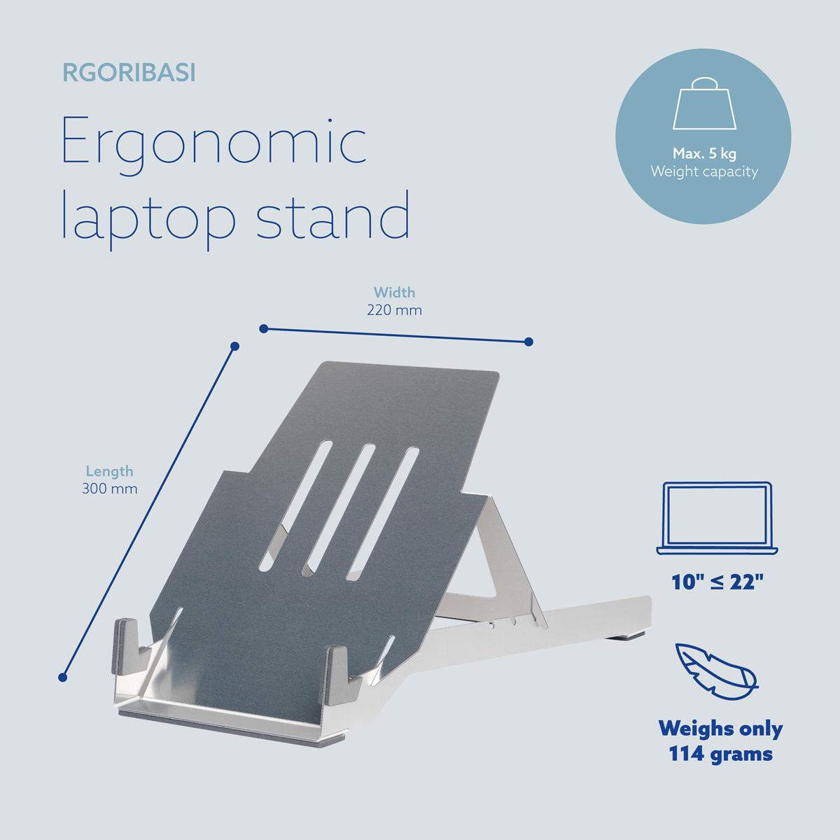 Riser Basic Laptop Stand Silver
