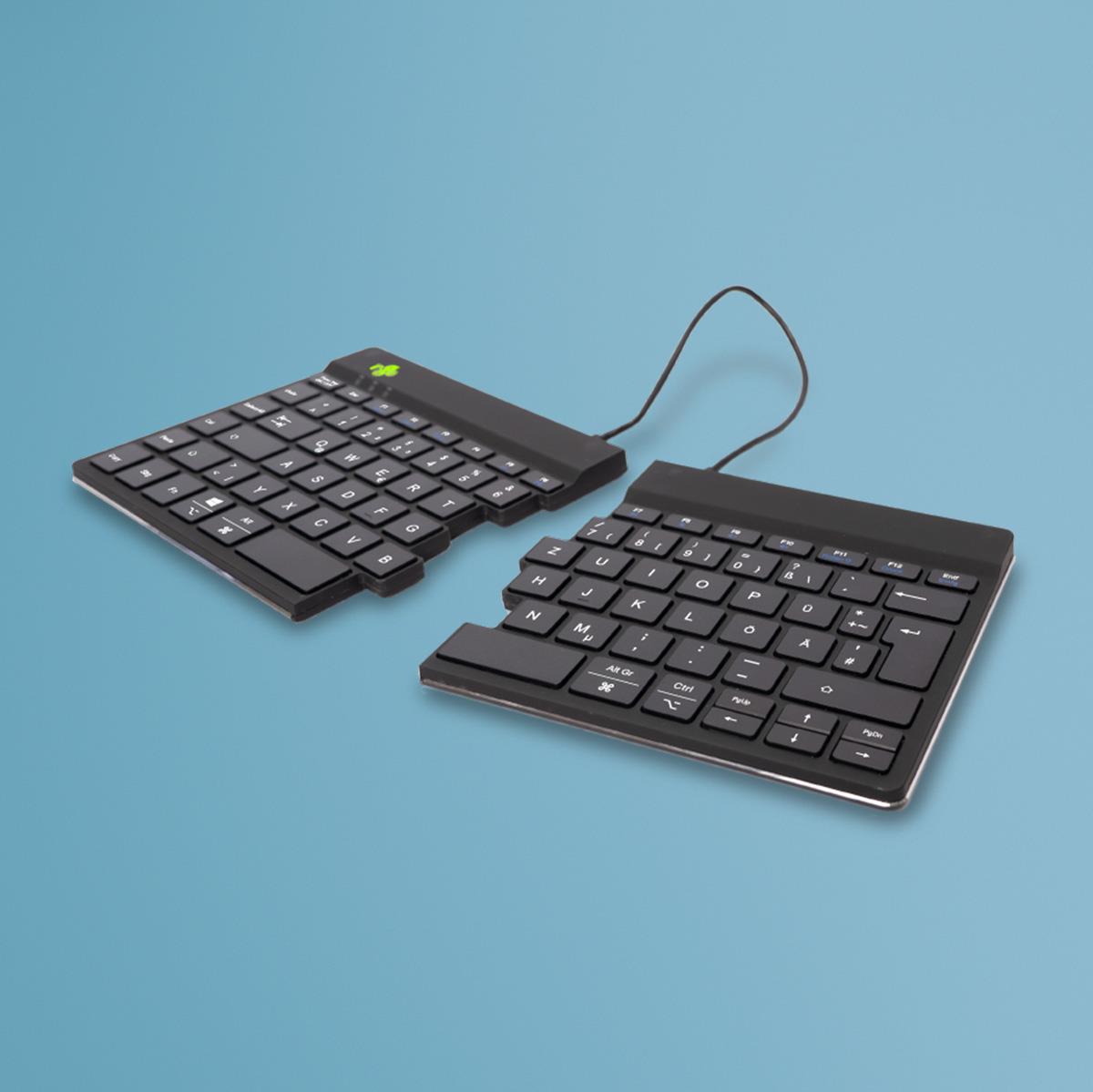 Split Break Ergonomic - Keyboard - Wireless - Black - Qwertzu German