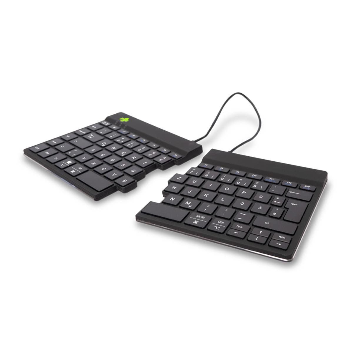 Split Break Ergonomic - Keyboard - Wireless - Black - Qwertzu German