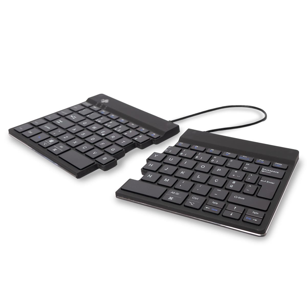 Split Break Ergonomic - Keyboard - Wireless - Black - Qwerty Pt