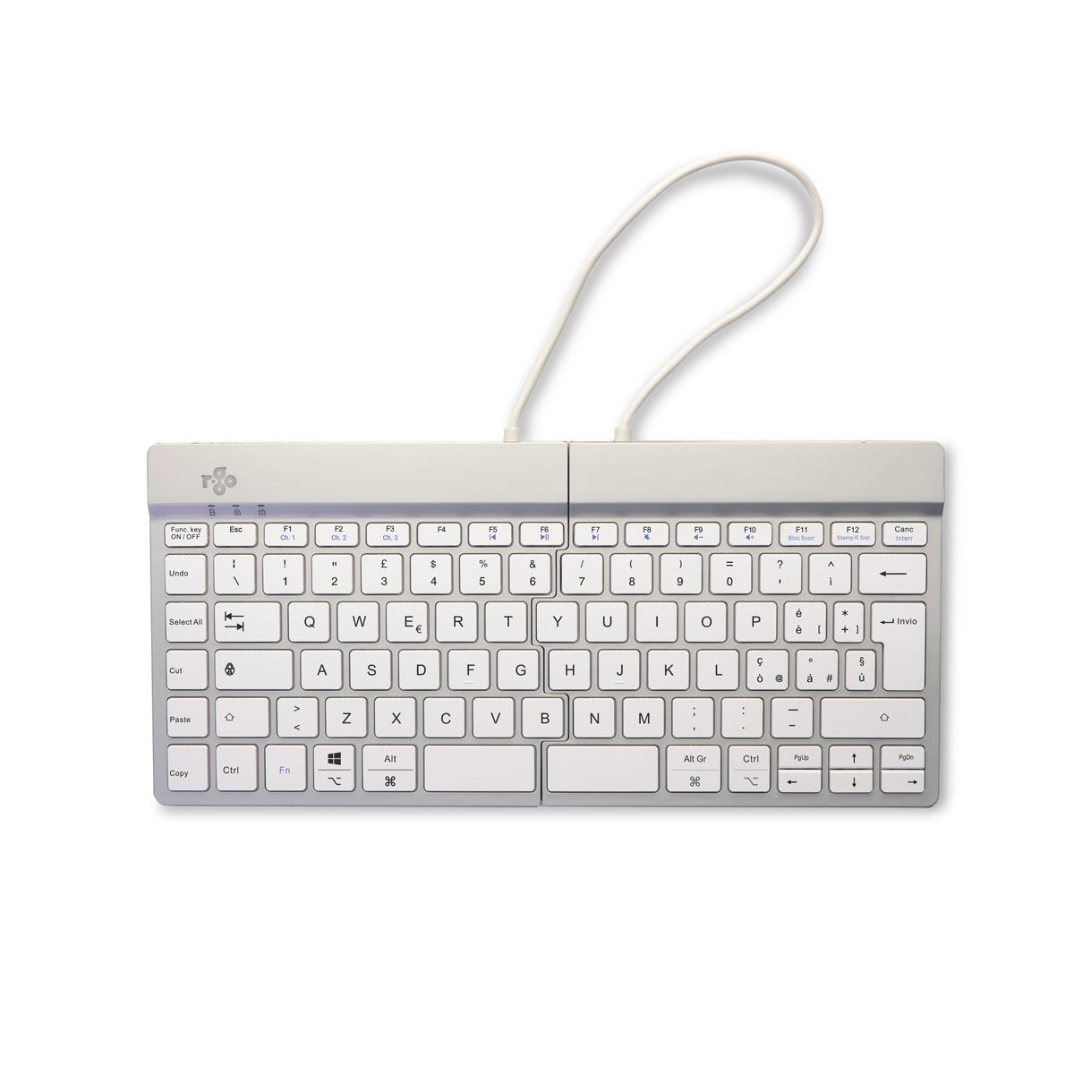 Split Break Ergonomic - Keyboard - Wireless - White - Qwerty It