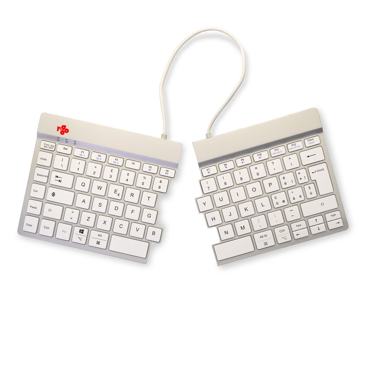 Split Break Ergonomic - Keyboard - Wireless - White - Qwerty It