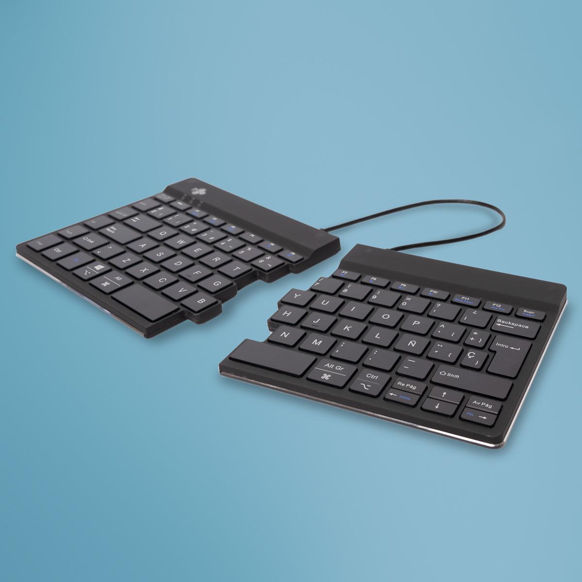 Split Break Ergonomic - Keyboard - Wireless - Black - Qwerty Es