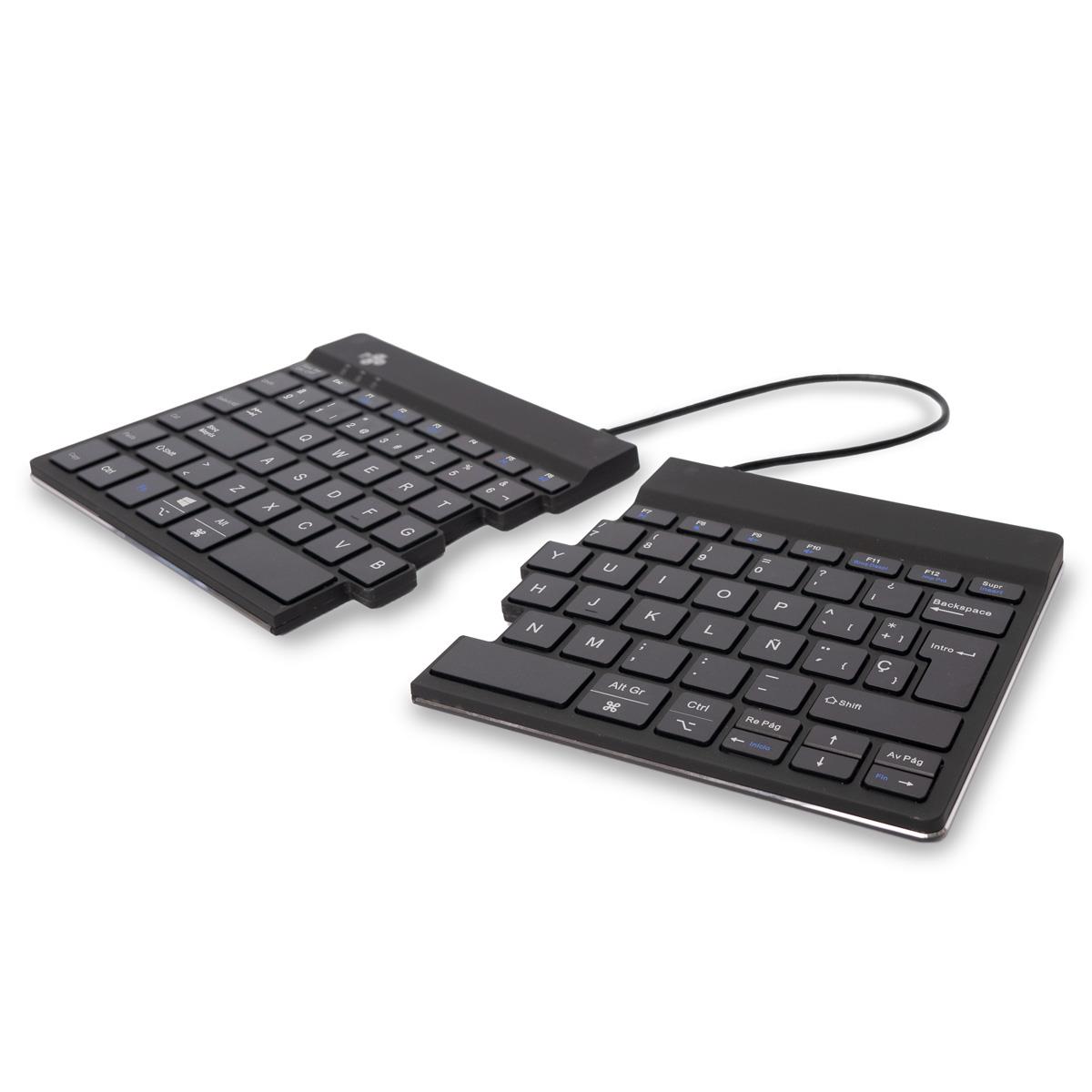 Split Break Ergonomic - Keyboard - Wireless - Black - Qwerty Es
