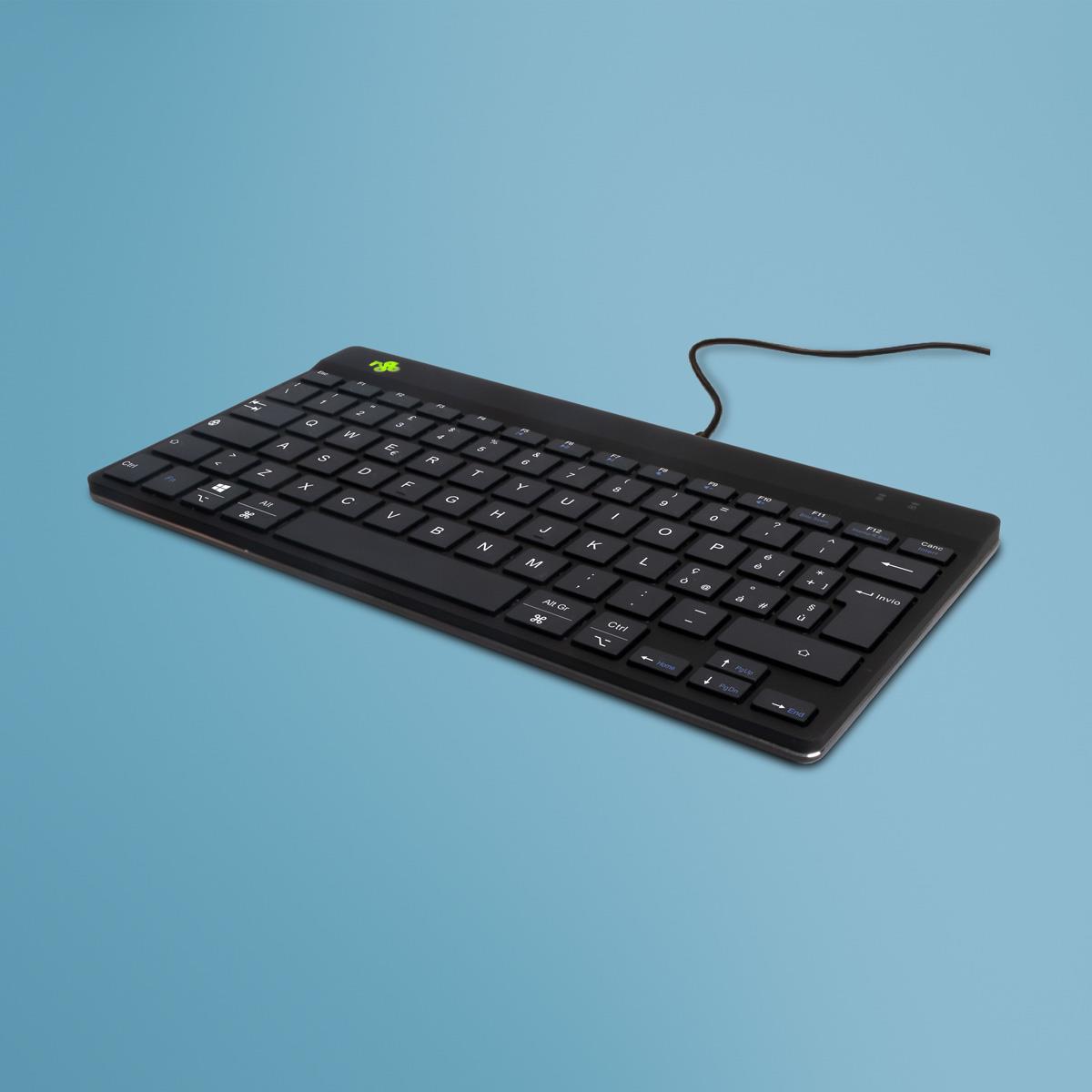 Compact Break Ergonomic - Keyboard - Wired - Black - Qwerty Italian
