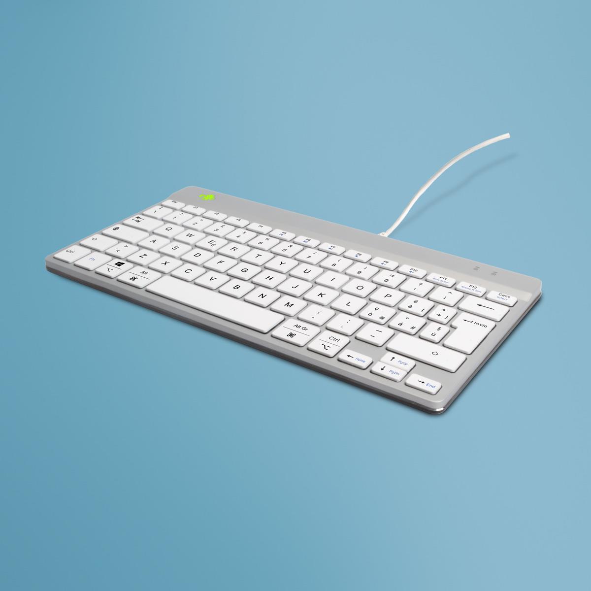 Ergonomic Kb Comp Qwerty(it) Wired White