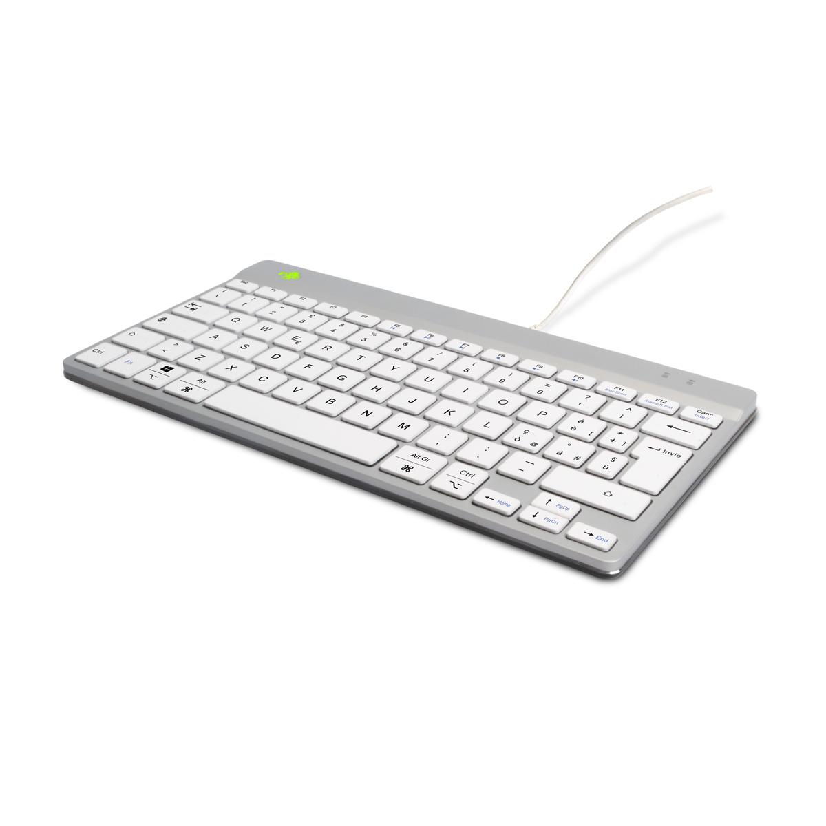 Ergonomic Kb Comp Qwerty(it) Wired White