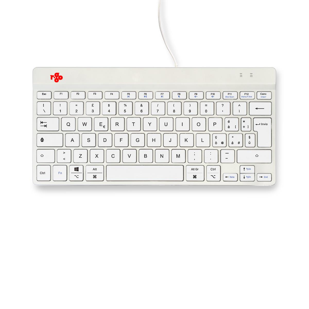 Ergonomic Kb Comp Qwerty(it) Wired White