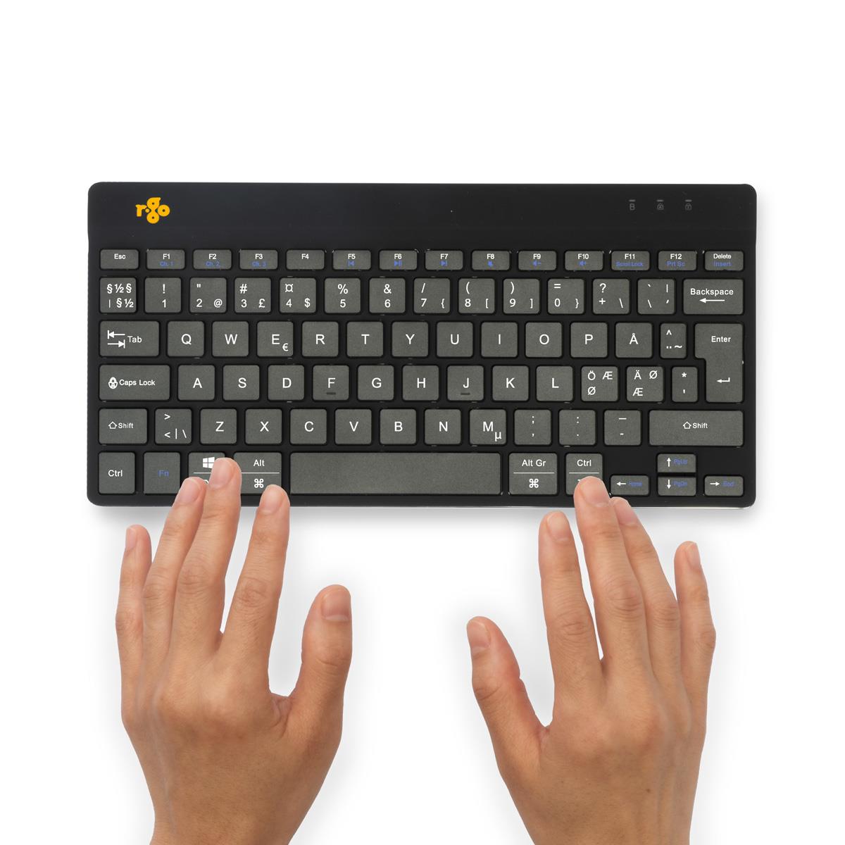 Compact Break Ergonomic - Keyboard - Wireless - Black - Qwerty Nordic