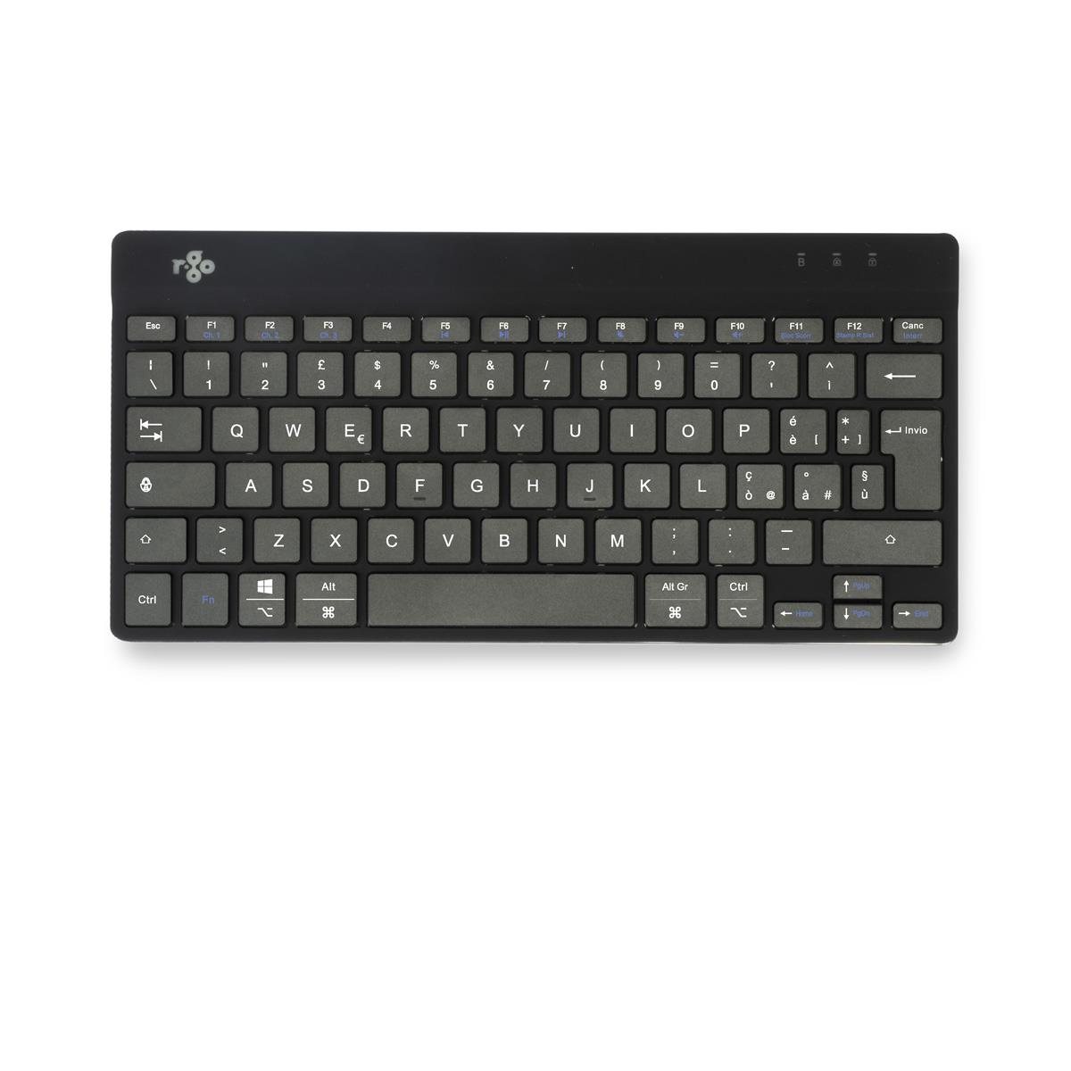 Ergonomic Kb Comp Qwerty(it) wireless Black