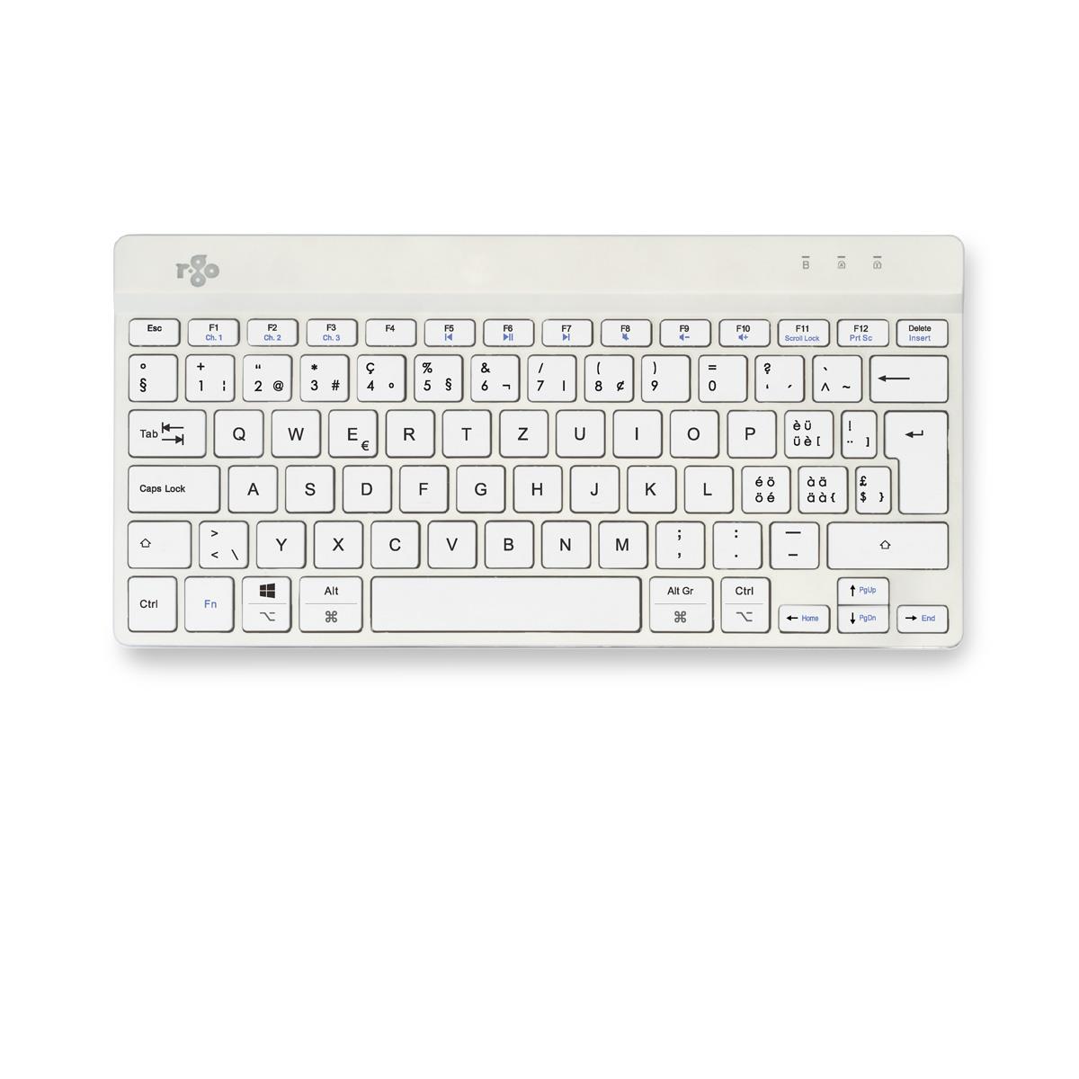 Ergonomic Kb Comp Qwertz(ch) wireless White