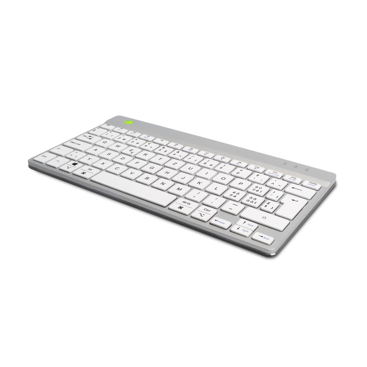 Ergonomic Kb Comp Qwertz(ch) wireless White