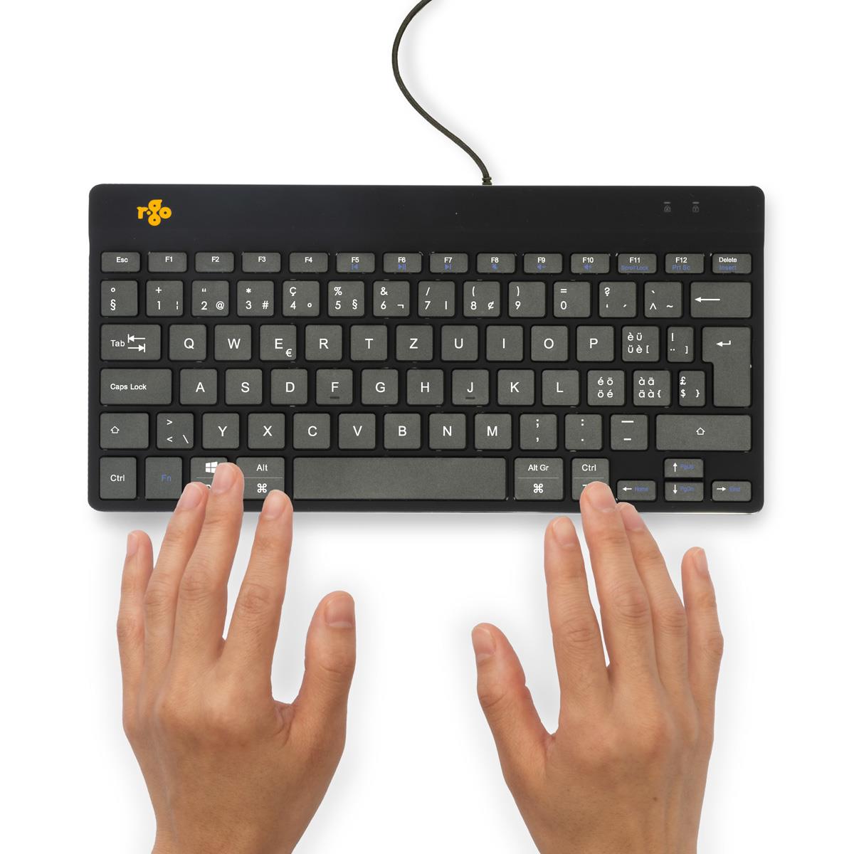 Compact Break Ergonomic - Keyboard - Wired - Black - Qwerty Ch