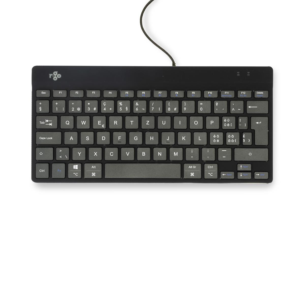 Compact Break Ergonomic - Keyboard - Wired - Black - Qwerty Ch