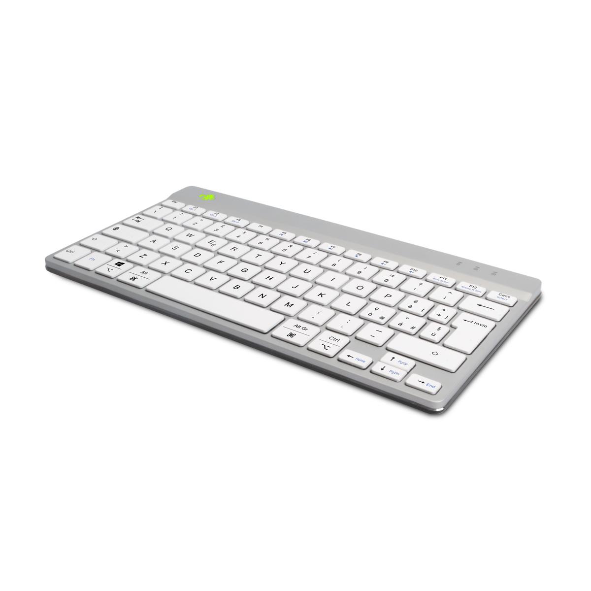Ergonomic Kb Comp Qwerty(it) wireless White
