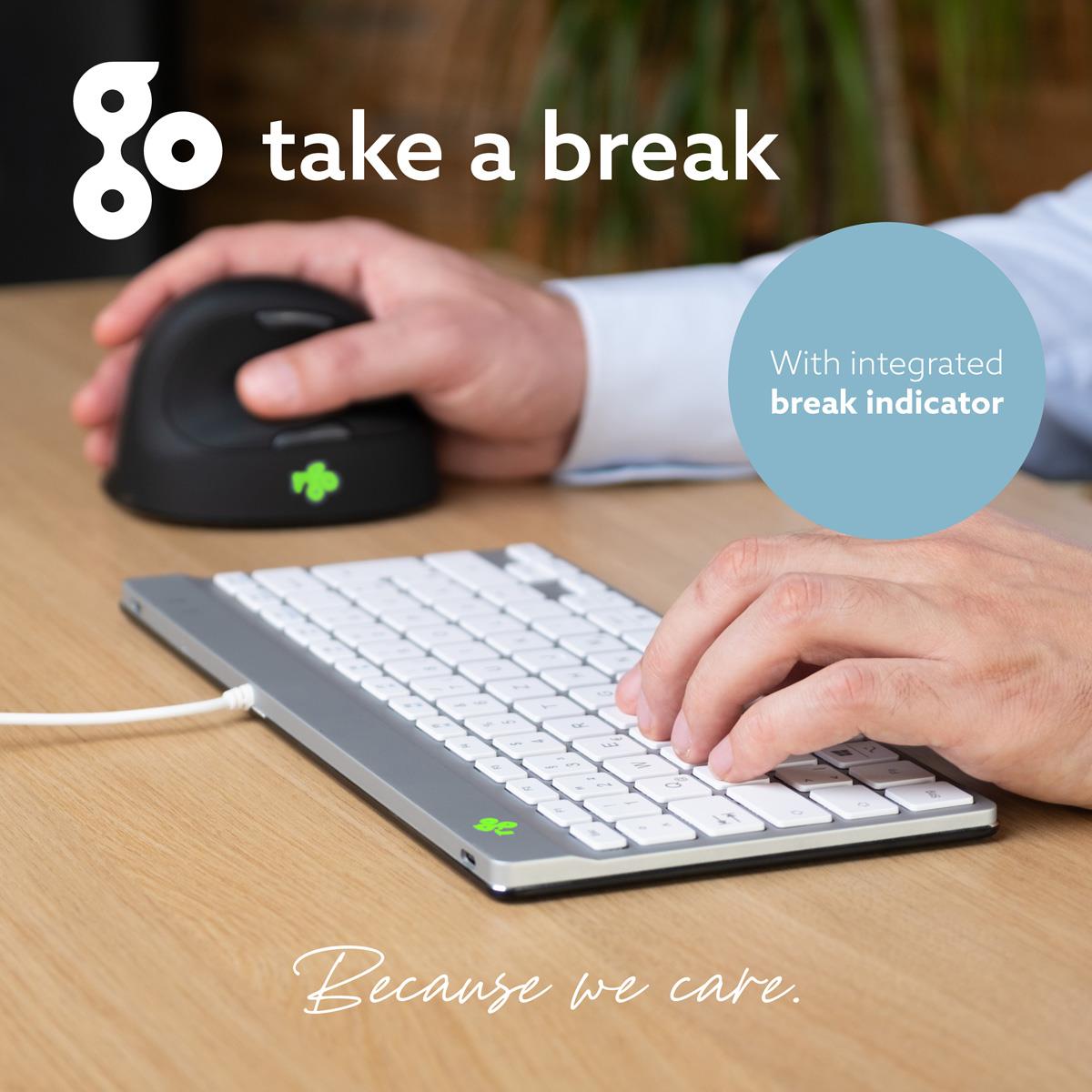 Ergonomic Kb Comp Qwerty(pt) Wired White