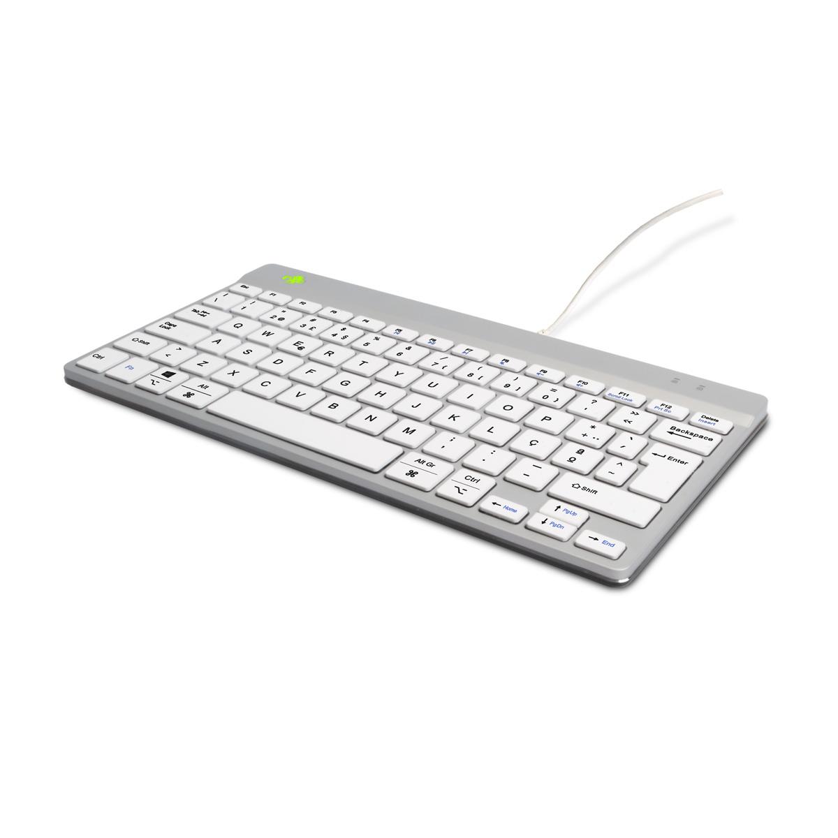 Ergonomic Kb Comp Qwerty(pt) Wired White