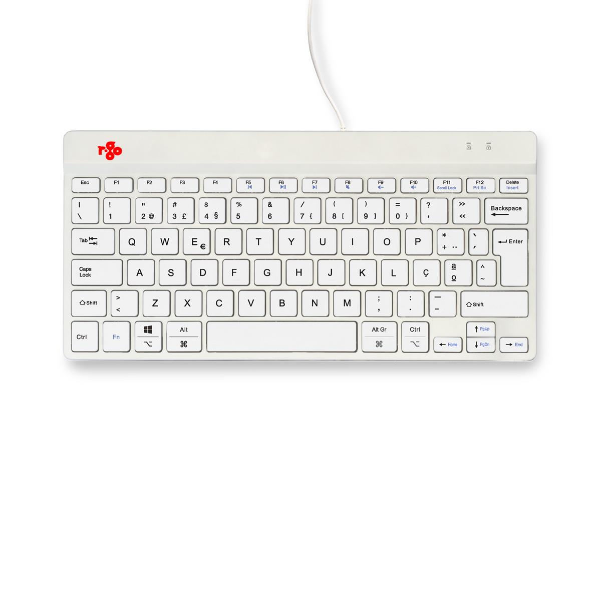 Ergonomic Kb Comp Qwerty(pt) Wired White