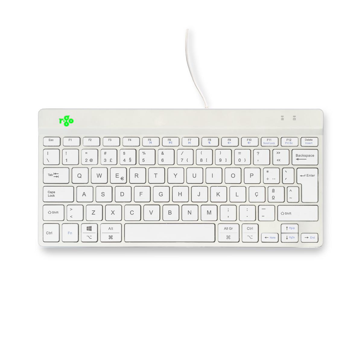Ergonomic Kb Comp Qwerty(pt) Wired White