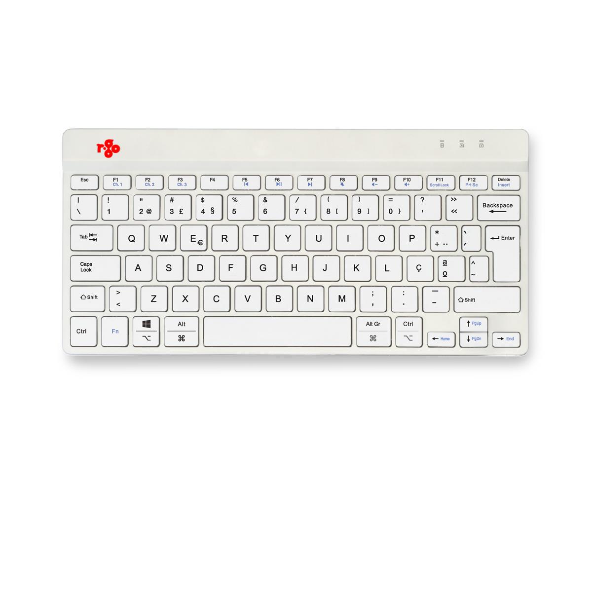 Ergonomic Kb Comp Qwerty(pt) wireless White