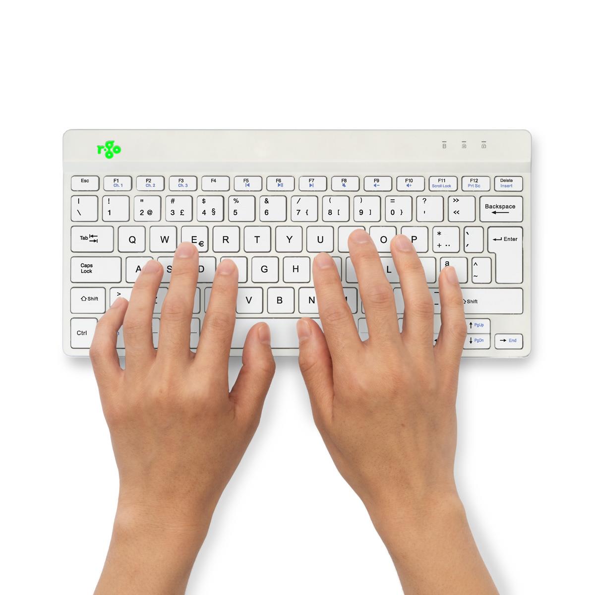 Ergonomic Kb Comp Qwerty(pt) wireless White